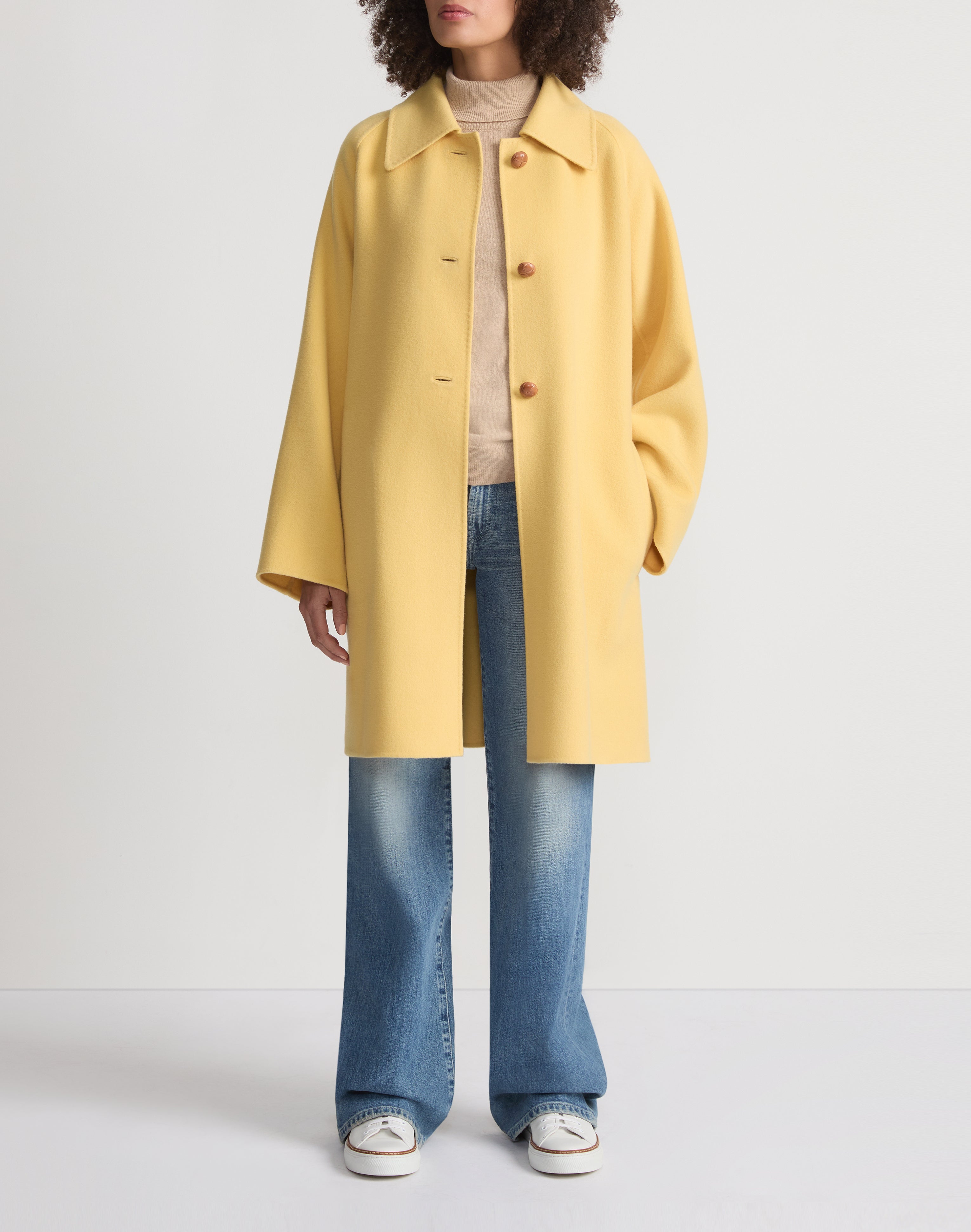 CASHMERE DOUBLE FACE OVERSIZED CAR COAT