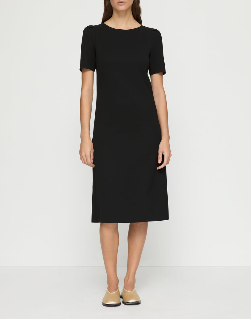 RESPONSIBLE FINESSE CREPE PUFF SLEEVE DRESS