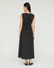 TRAVEL COTTON SLEEVELESS GATHERED WAIST DRESS