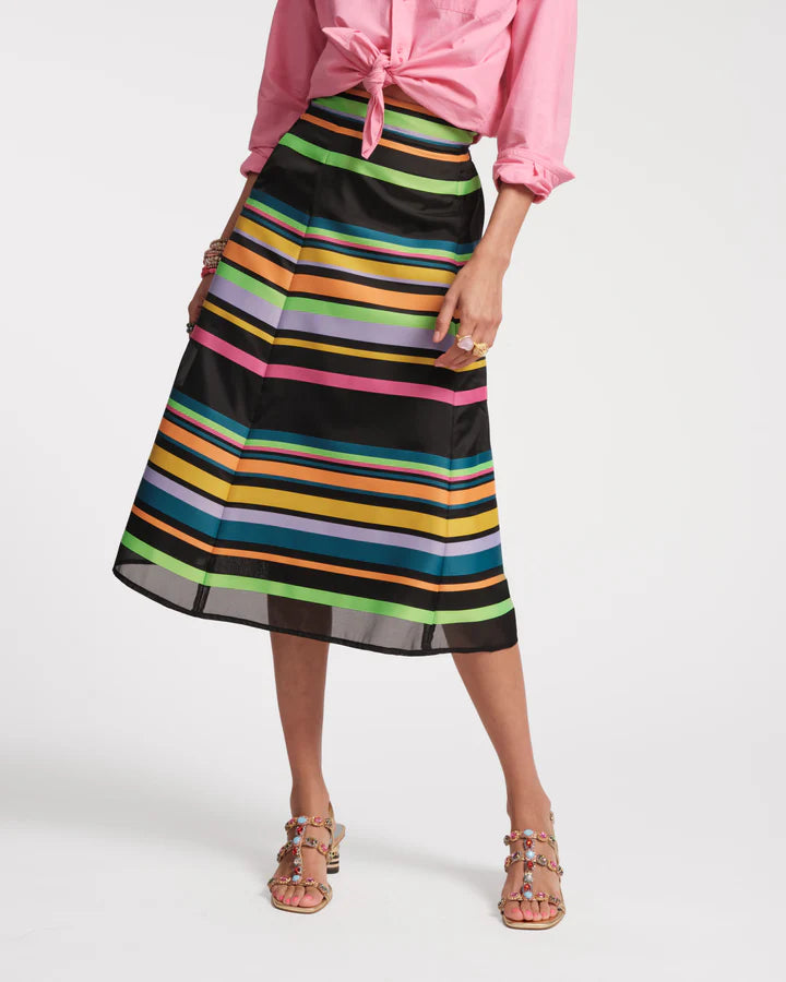 MERCER STRIPED MAXI SKIRT