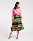MERCER STRIPED MAXI SKIRT