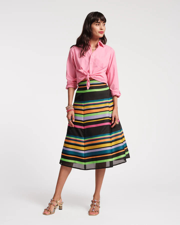 MERCER STRIPED MAXI SKIRT