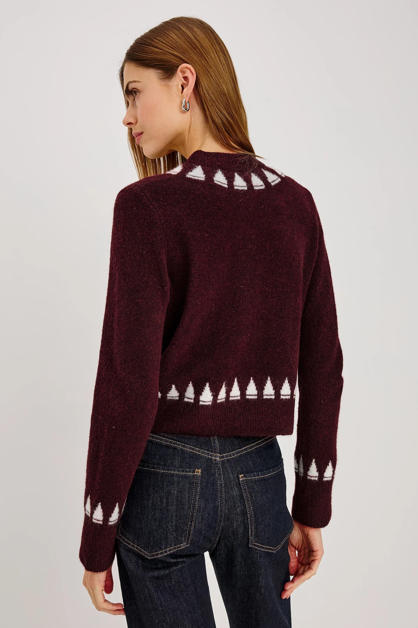 MILLIE CARDIGAN IN SWANS