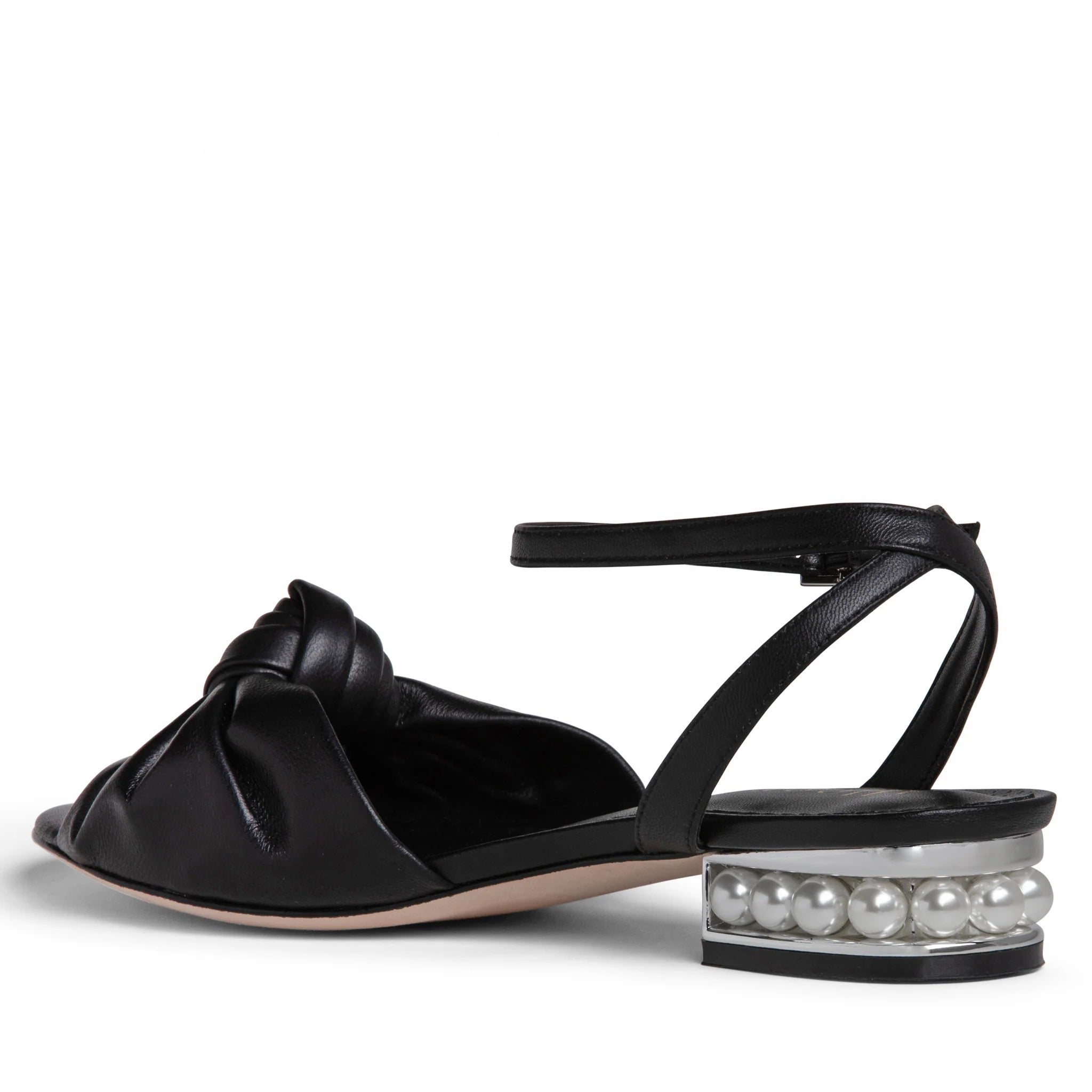 MINA FLAT LEATHER SANDAL