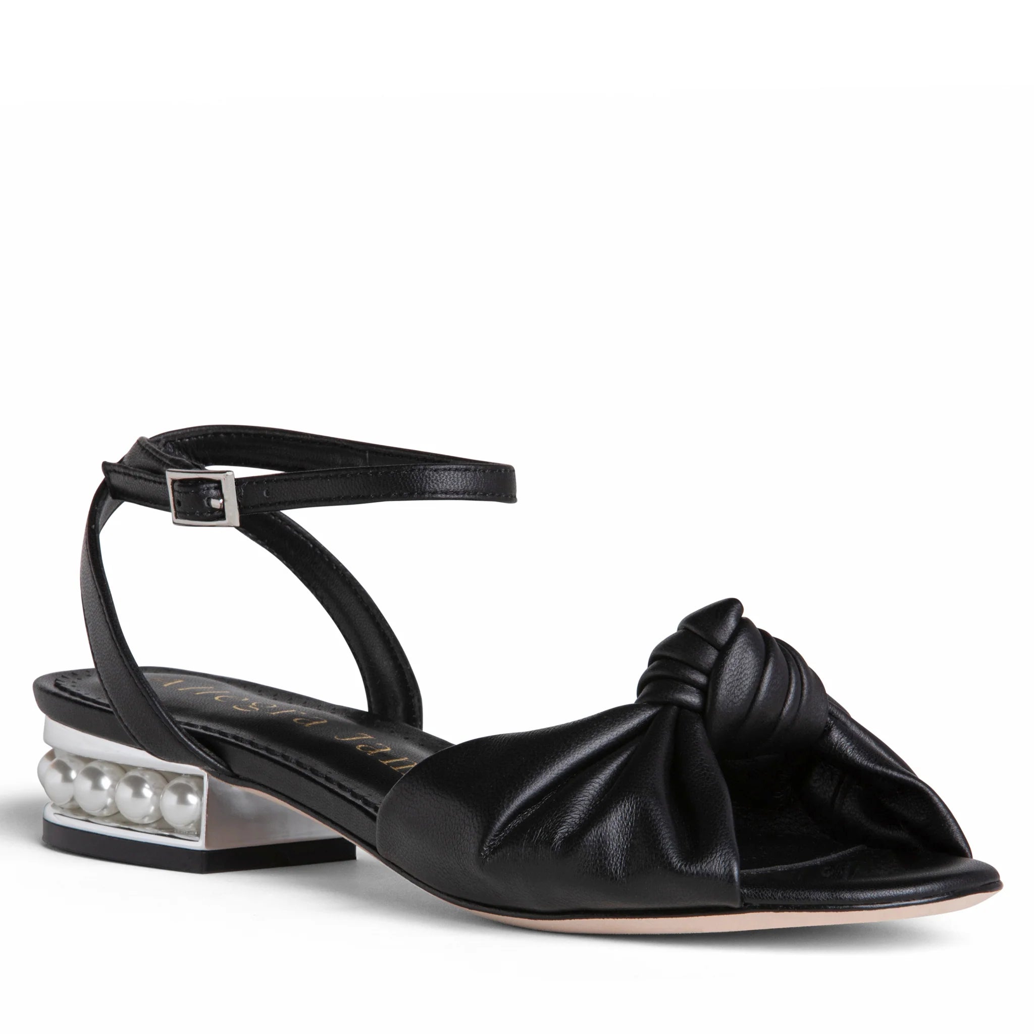 MINA FLAT LEATHER SANDAL