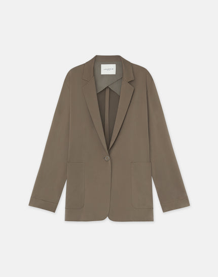 ARTISTRY SILK PATCH POCKET BLAZER