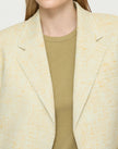 PASTEL DUST TWEED CROPPED BOYFRIEND BLAZER