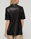 NAPPA LEATHER SHORT SLEEVE BLAZER