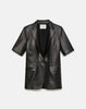 NAPPA LEATHER SHORT SLEEVE BLAZER