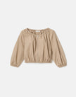 ORGANIC COTTON POPLIN CROPPED JACKET