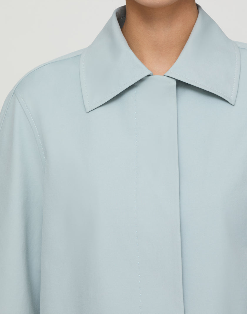 TECHNO STRETCH TWILL CROPPED JACKET