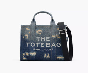 THE RIP AND REPAIR DENIM MEDIUM TOTE BAG