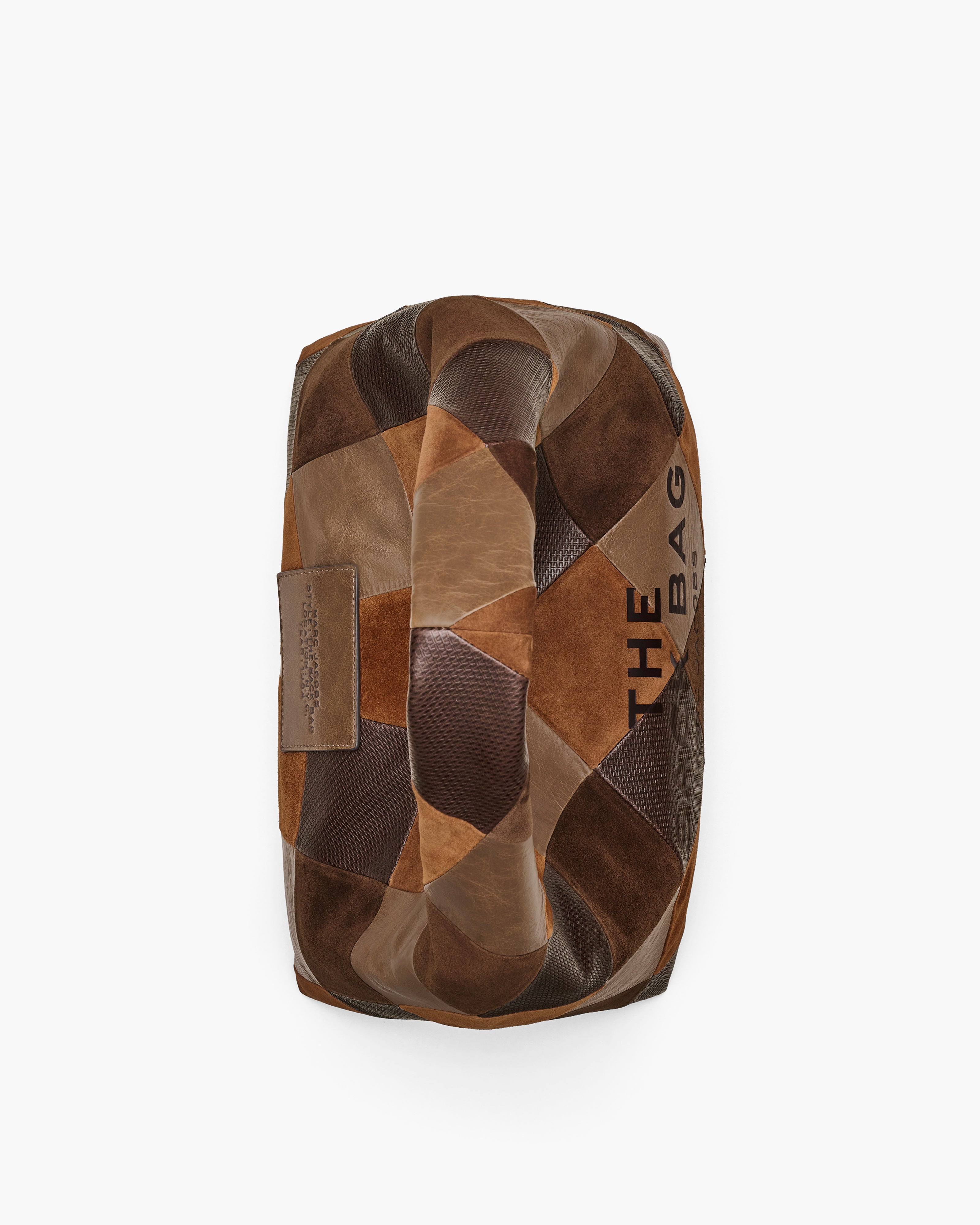 THE SUEDE PATCHWORK SACK BAG