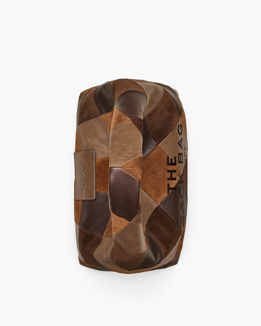 THE SUEDE PATCHWORK SACK BAG