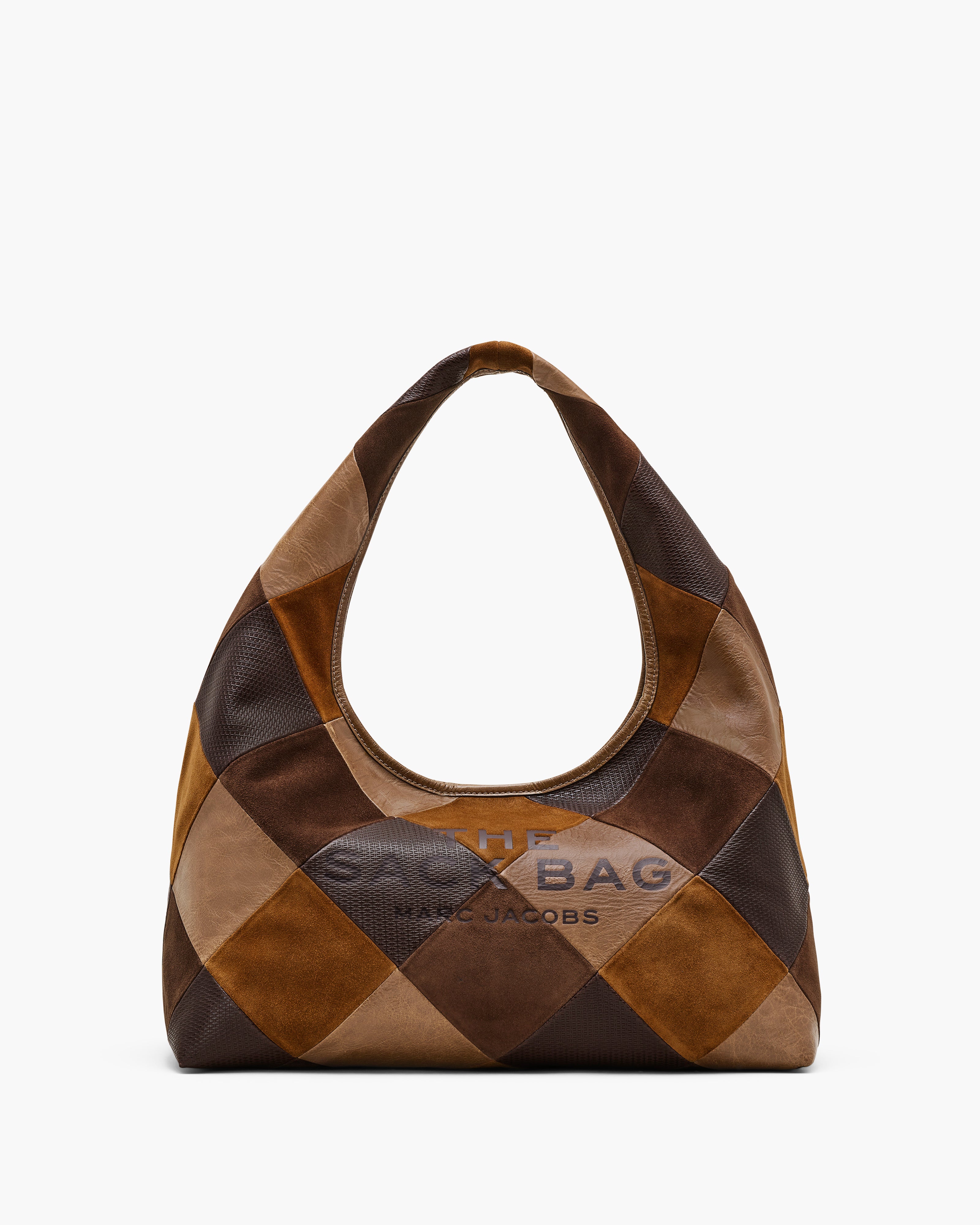 THE SUEDE PATCHWORK SACK BAG