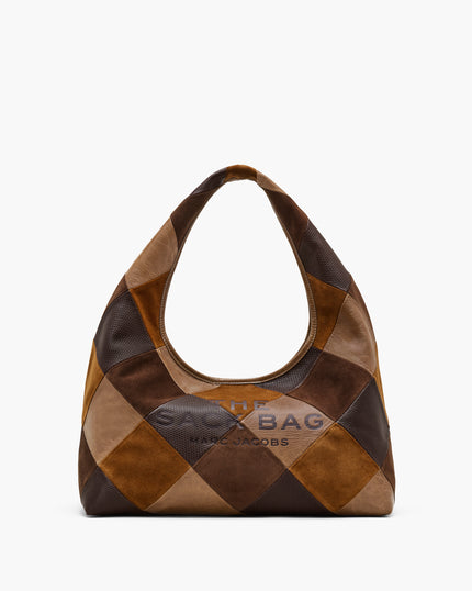 THE SUEDE PATCHWORK SACK BAG