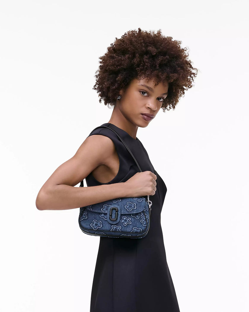 THE PUFFY DAISY DENIM CLOVER SHOULDER BAG