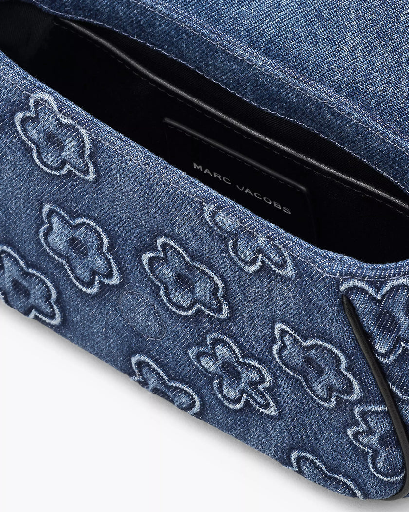 THE PUFFY DAISY DENIM CLOVER SHOULDER BAG