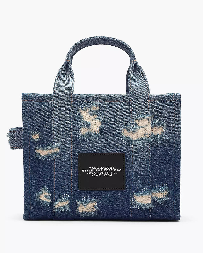 THE RIP AND REPAIR DENIM SMALL TOTE BAG