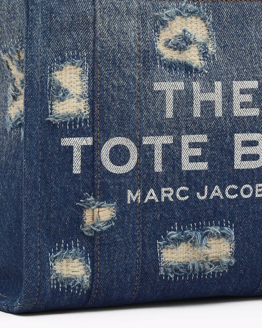 THE RIP AND REPAIR DENIM SMALL TOTE BAG