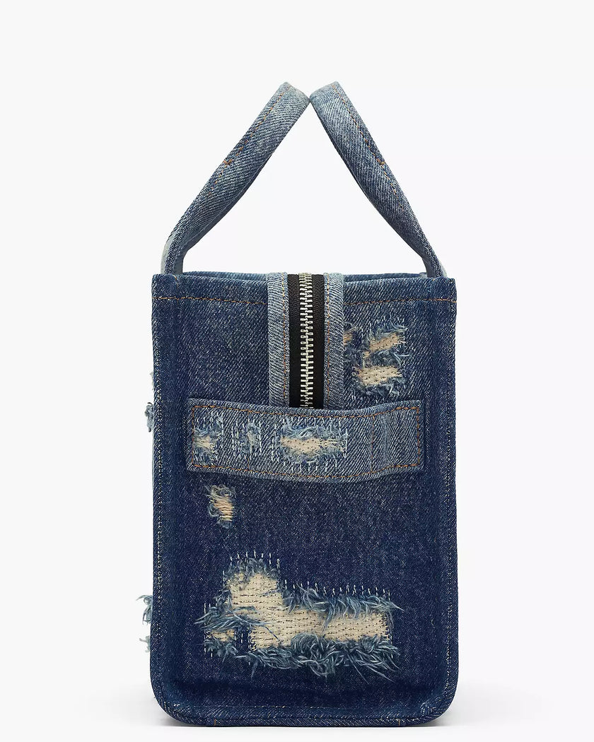 THE RIP AND REPAIR DENIM SMALL TOTE BAG
