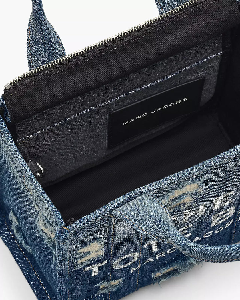 THE RIP AND REPAIR DENIM SMALL TOTE BAG