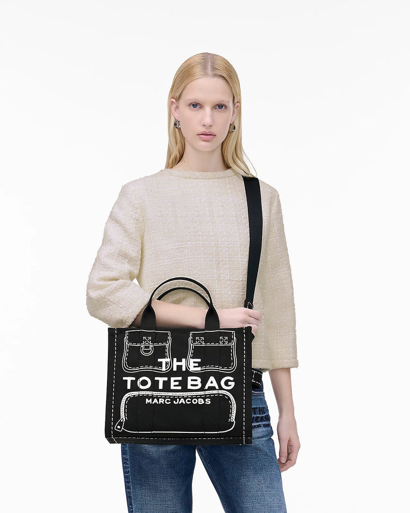 THE TROMPE LOEIL CARGO CANVAS MEDIUM TOTE BAG