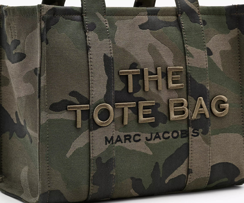THE CAMO JACQUARD MEDIUM TOTE BAG