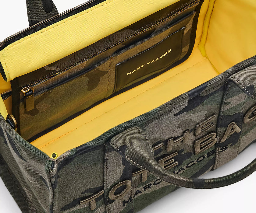 THE CAMO JACQUARD MEDIUM TOTE BAG