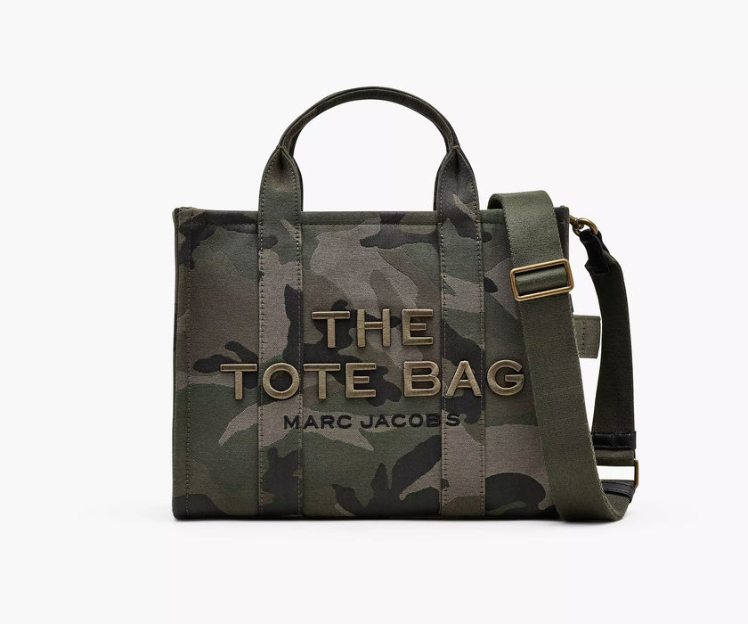 THE CAMO JACQUARD MEDIUM TOTE BAG