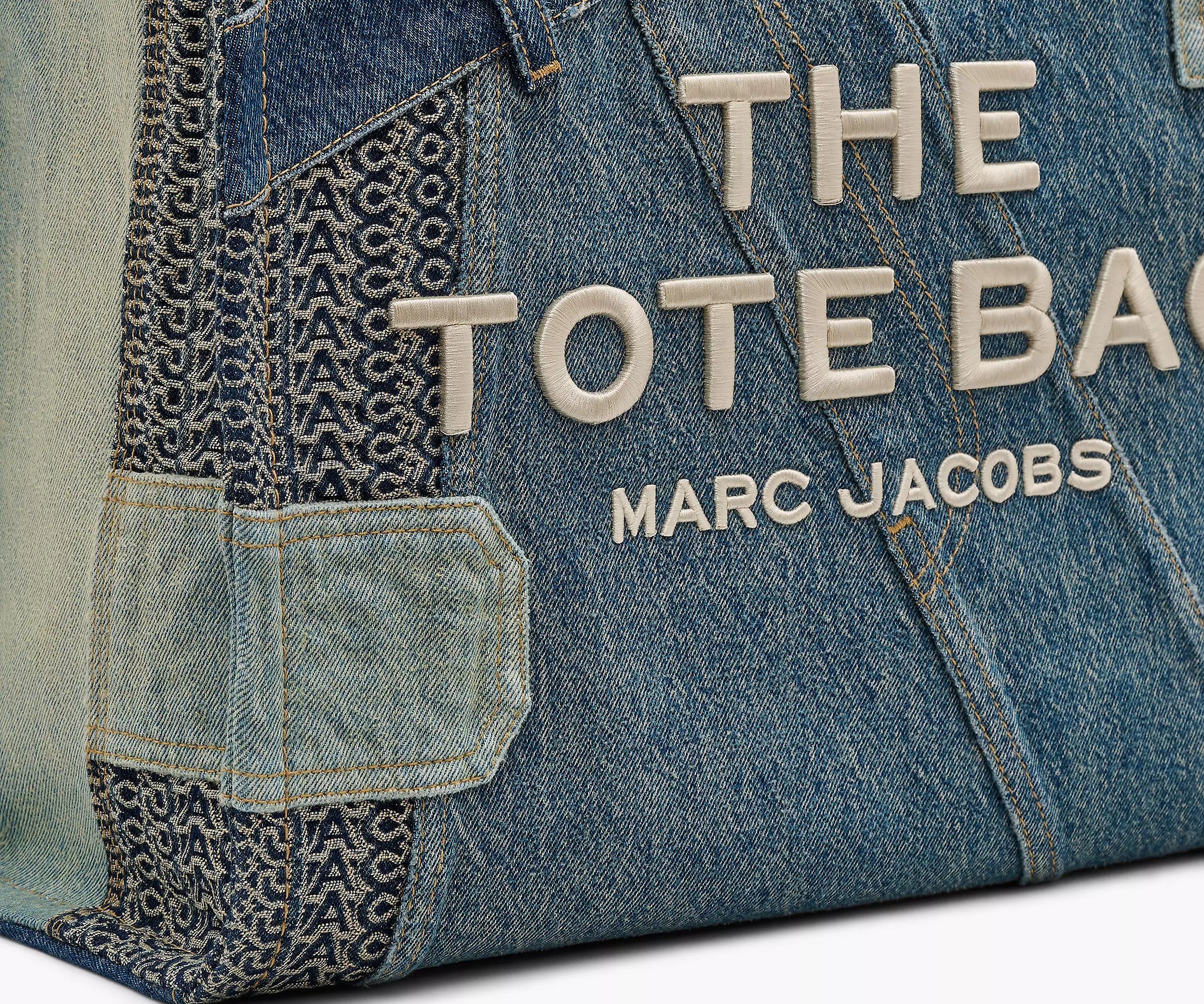 THE LARGE TOTE DECONSTRUCTED DENIM