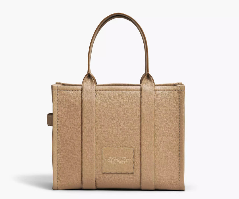 THE LEATHER LARGE TOTE BAG