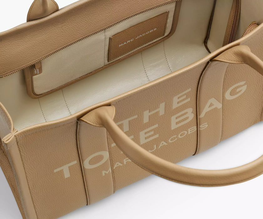 THE LEATHER LARGE TOTE BAG