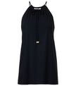 MODERN FLOW HALTERNECK BLOUSE