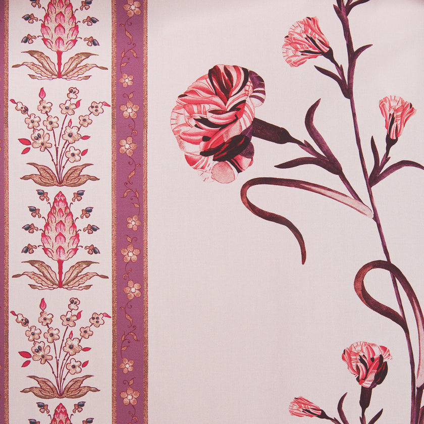 PINK SCREEN CARNATION POPELINE DRESS