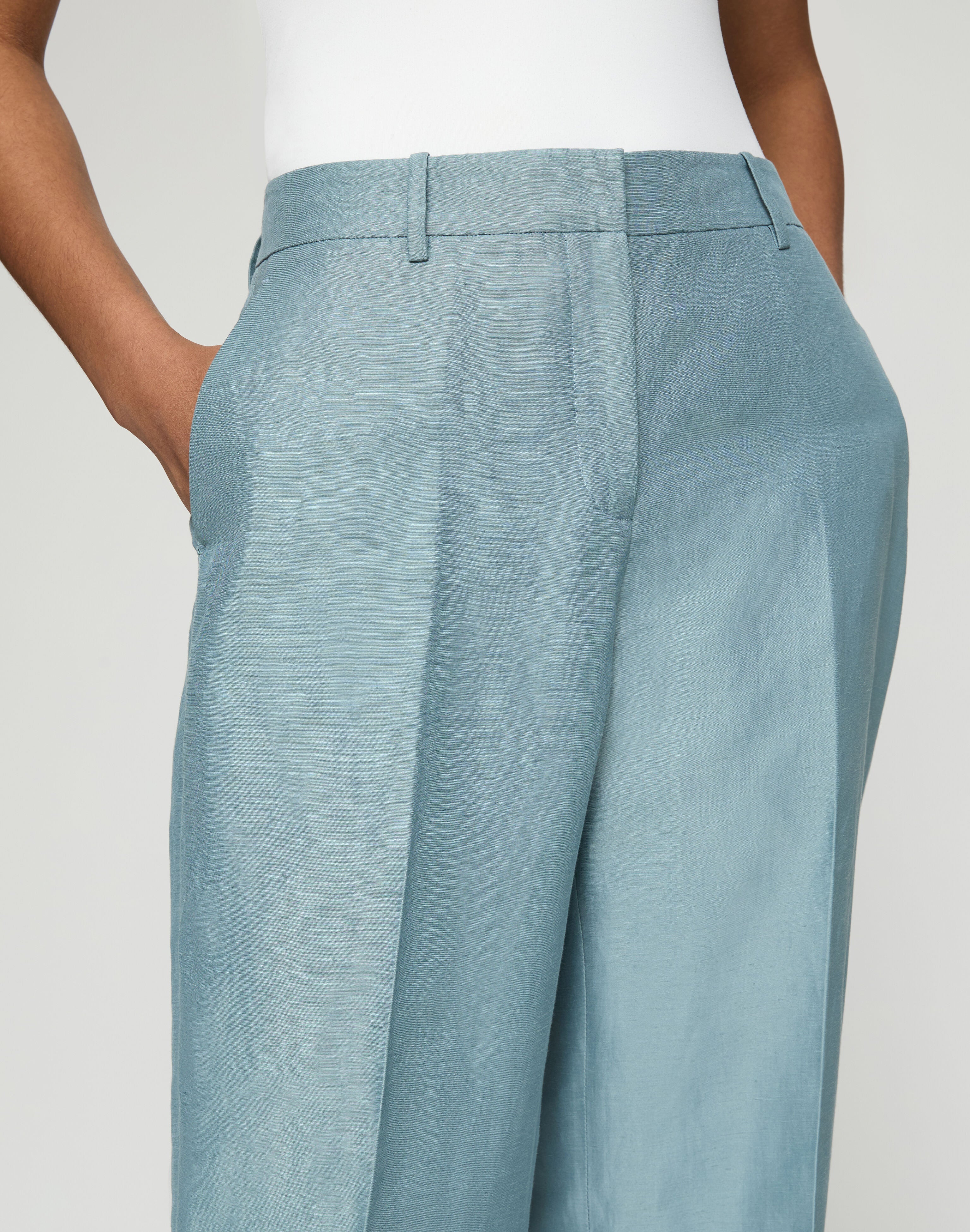 LINEN VISCOSE GATES PANT