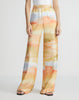 HORIZON PRINT SILK TWILL RIVERSIDE PANT