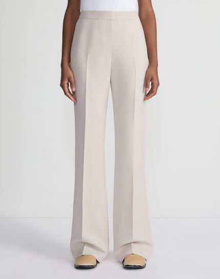 WOOL SILK CREPE SAINT MARKS FLARED PANT