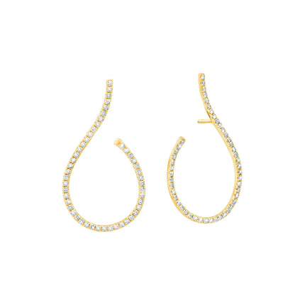 DIAMOND MEGA SWIRL EARRINGS