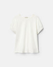 COTTON JERSEY GATHERED CUFF TSHIRT