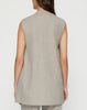 TROPICAL WEAVE OPEN FRONT VEST