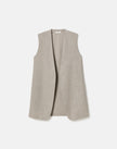 TROPICAL WEAVE OPEN FRONT VEST