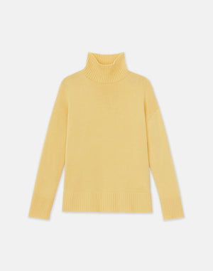 CASHMERE STAND COLLAR SWEATER