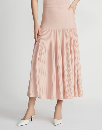 RESPONSIBLE MATTE CREPE OTTOMAN STITCH SKIRT