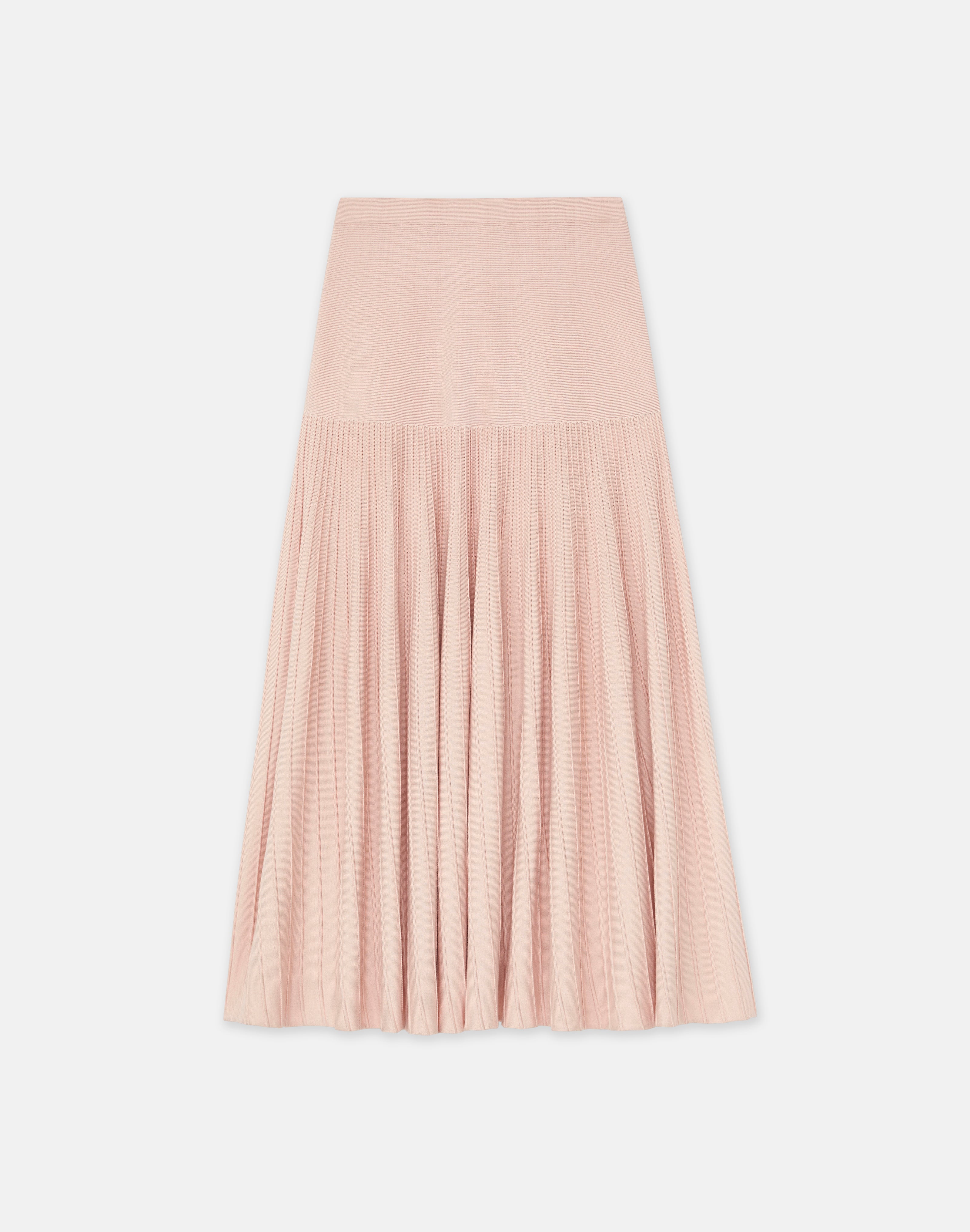 RESPONSIBLE MATTE CREPE OTTOMAN STITCH SKIRT