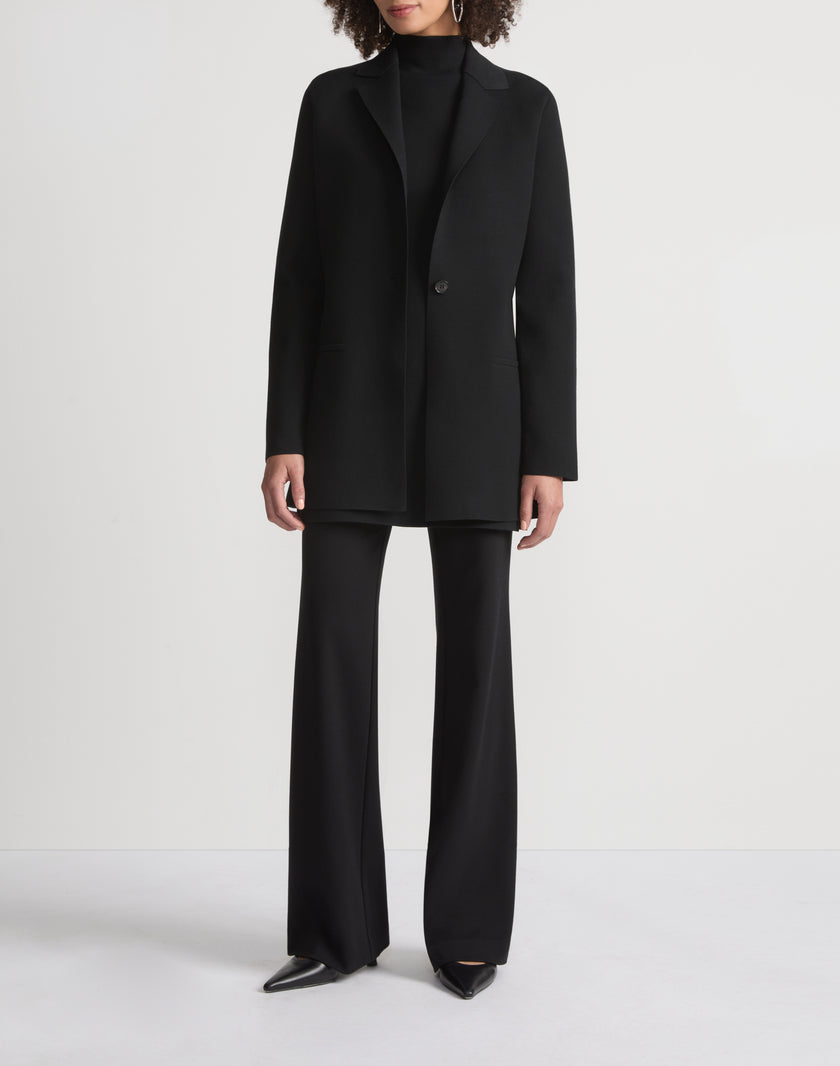 RESPONSIBLE MATTE CREPE KNIT BLAZER