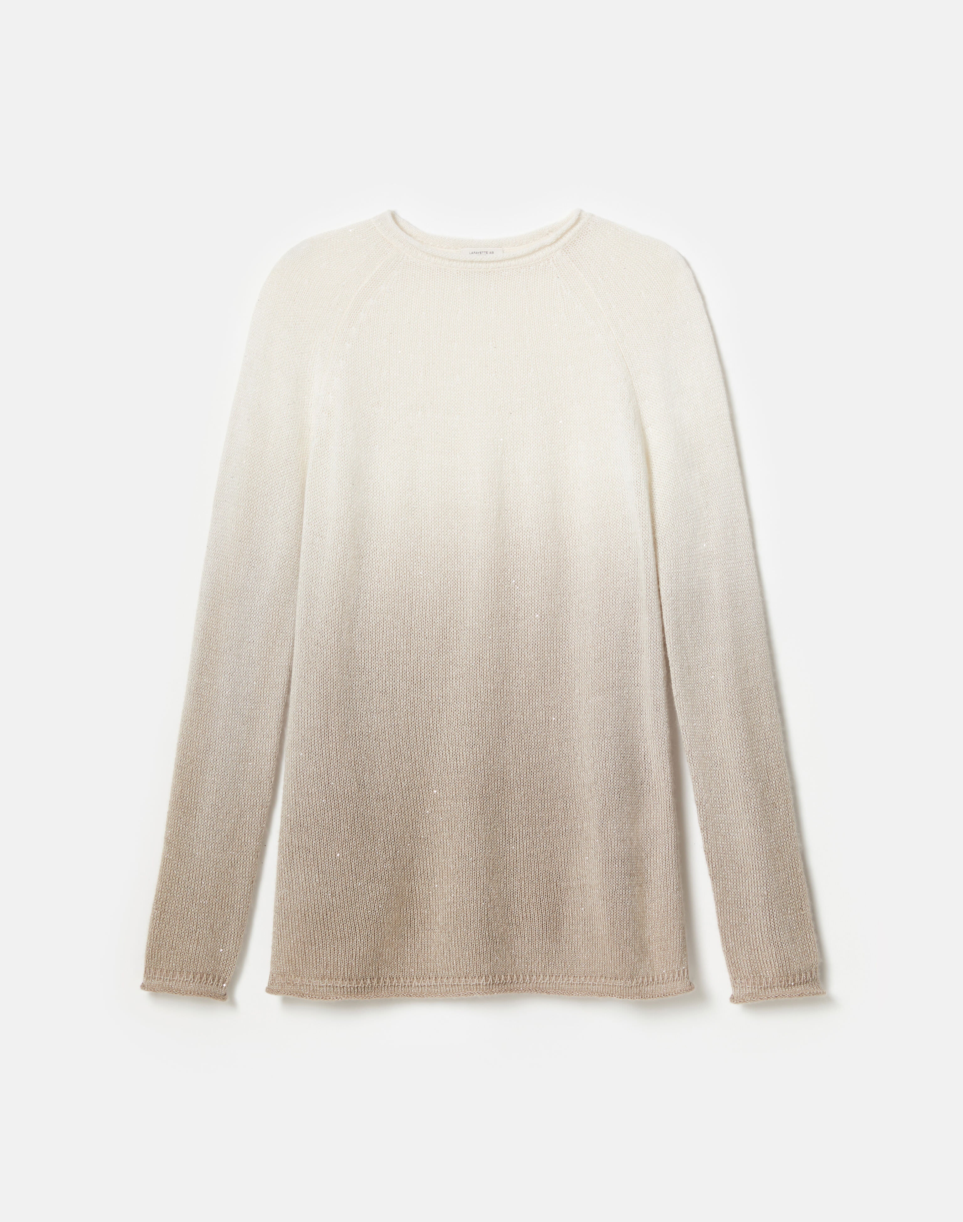 HAND DIP DYE CASHMERE SEQUIN SWEATER