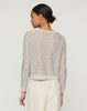 METALLIC LINEN SILK POINTELLE CARDIGAN