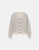 METALLIC LINEN SILK POINTELLE CARDIGAN