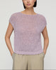 COTTON SILK LOOP OPEN STITCH SHELL